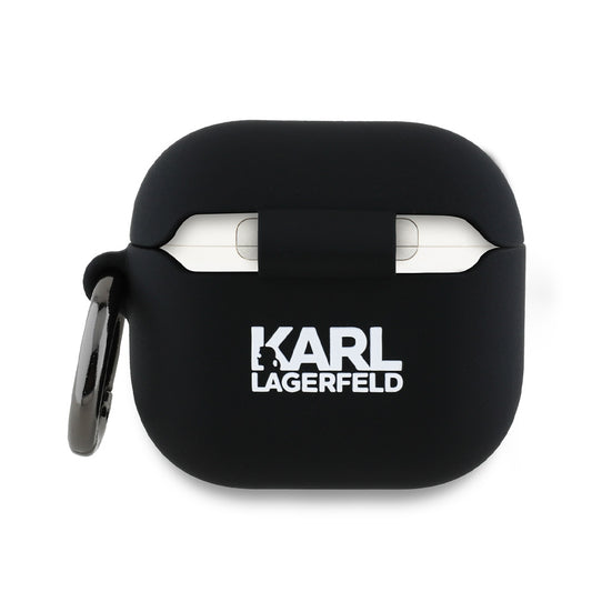 Karl Lagerfeld 3D Karl & Choupette's Heads hoes voor Apple AirPods 4, Zwart