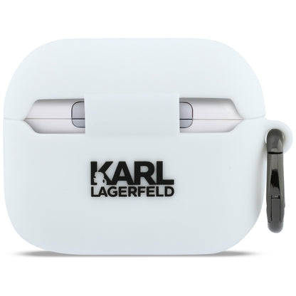 Karl Lagerfeld 3D Karl's Head hoes voor Apple AirPods Pro 3, Wit