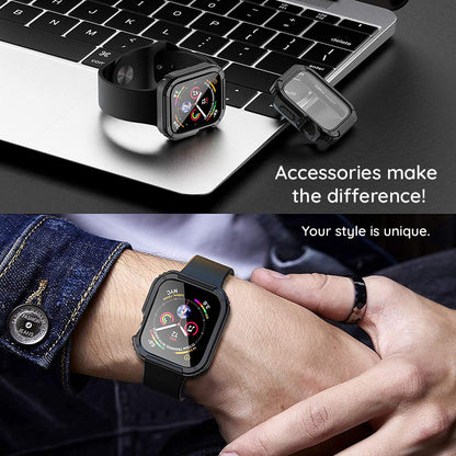Lito Armor 360 hoes voor Apple Watch 38mm Series, Blauw