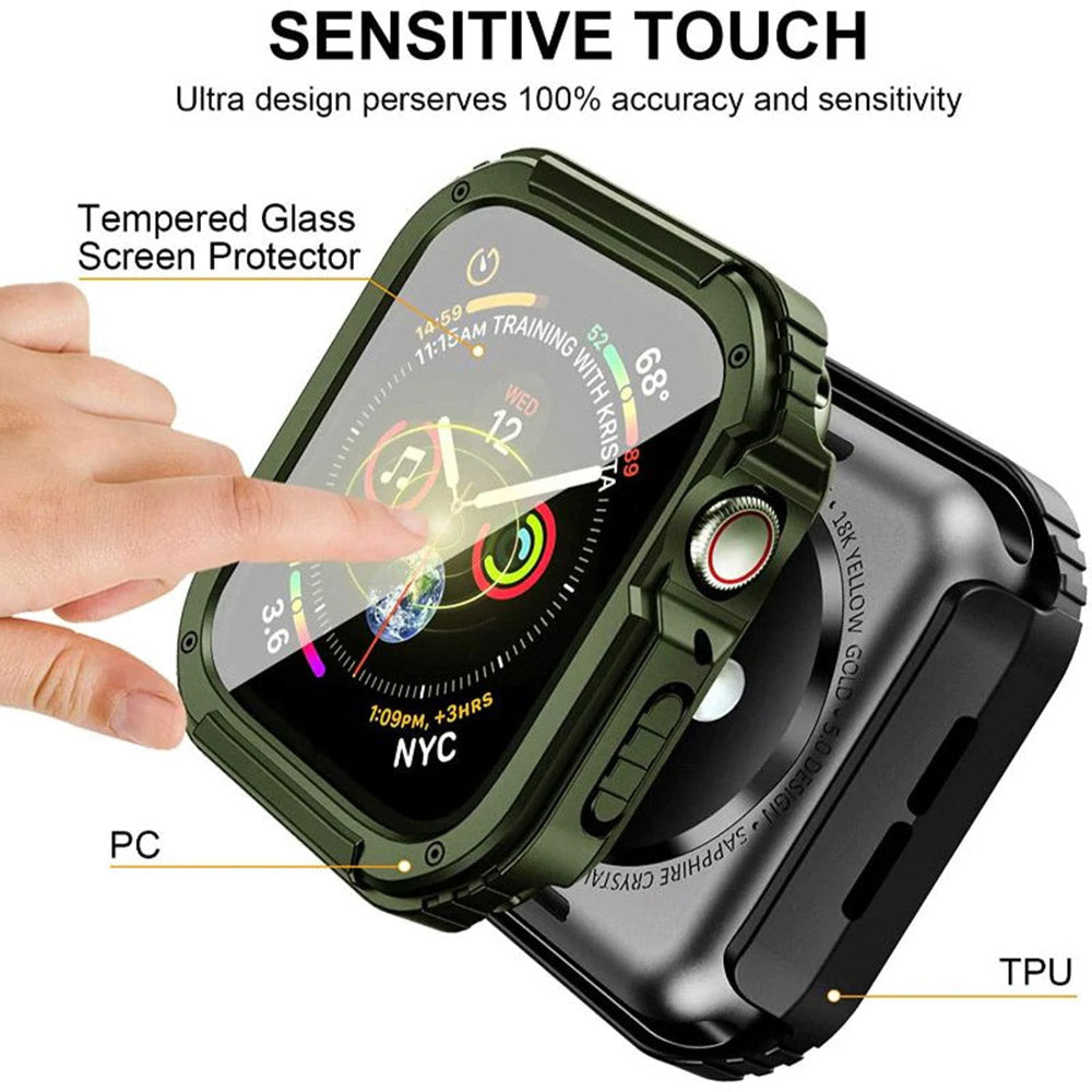 Lito Armor 360 hoesje voor Apple Watch 38mm Series, Groen