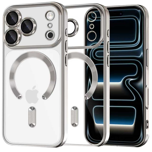 MagSafe hoesje voor Apple iPhone 17 Pro, Tech-Protect, Magflex, Zilver