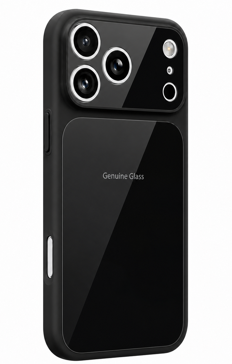 MagSafe Case for Apple iPhone 14 / 13, OEM, Genuine Glass, Black