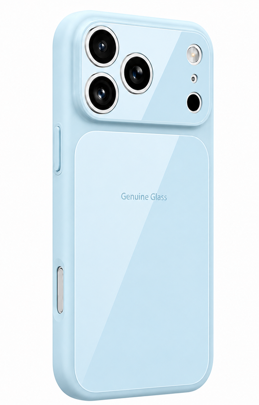 MagSafe-hoes voor Apple iPhone 16, OEM, Echt Glas, Blauw