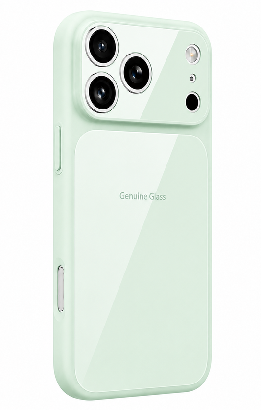 MagSafe-hoesje voor Apple iPhone 17, OEM, Echt Glas, Groen