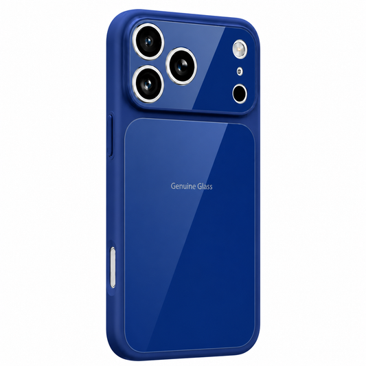 MagSafe-hoesje voor Apple iPhone 17 Pro Max, OEM, Echt Glas, Blauw