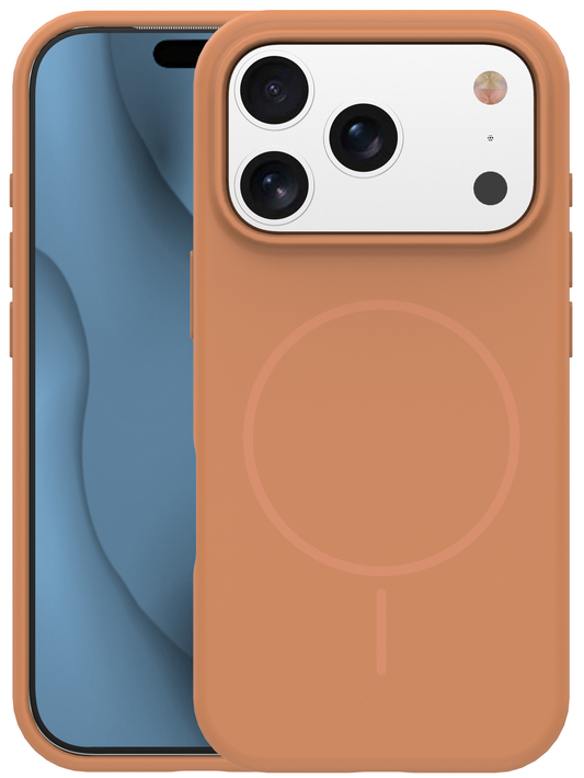 MagSafe-hoesje voor Apple iPhone 17 Pro Max, OEM, Silicone Thin, Oranje
