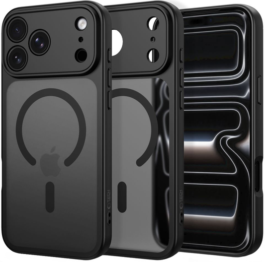 MagSafe-hoesje voor Apple iPhone 18 Pro / 17 Pro, Tech-Protect, BasicMag, Mat Zwart