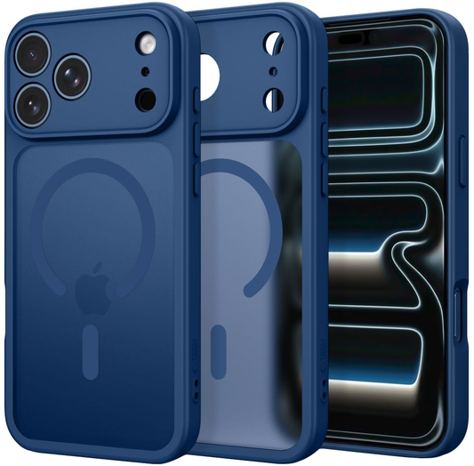 MagSafe-hoesje voor Apple iPhone 18 Pro Max / 17 Pro Max, Tech-Protect, BasicMag, Mat Marineblauw