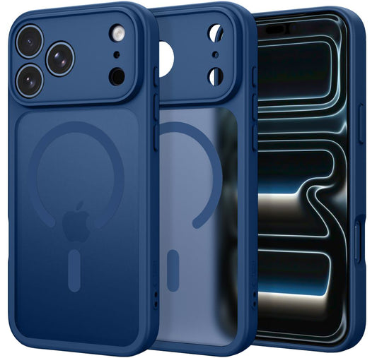 MagSafe-hoesje voor Apple iPhone 18 Pro / 17 Pro, Tech-Protect, BasicMag, Mat Marineblauw