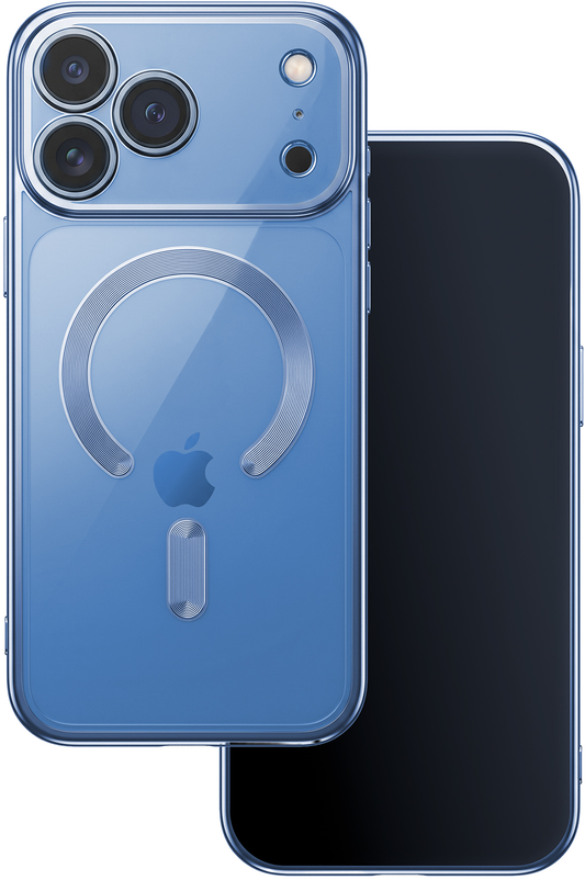 MagSafe-hoesje voor Apple iPhone 18 Pro / 17 Pro, OEM, Color Chrome Mag, Bleu