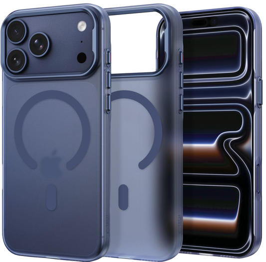 MagSafe-hoesje voor Apple iPhone 18 Pro / 17 Pro, Tech-Protect, MagZero, Mat Marineblauw