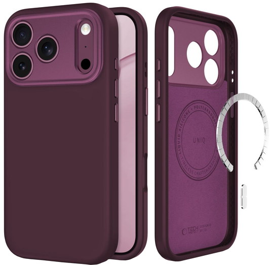 MagSafe-hoesje voor Apple iPhone 18 Pro / 17 Pro, Tech-Protect, Uniq CC, Bordeaux
