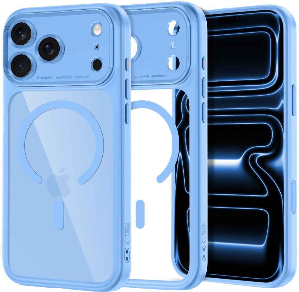 MagSafe-hoesje voor Apple iPhone 18 Pro Max / 17 Pro Max, Tech-Protect, MagPeak CC, Blauw