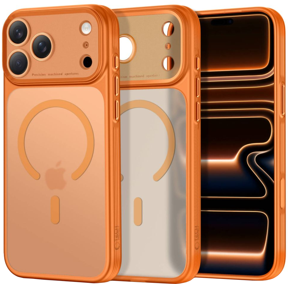 MagSafe-hoes voor Apple iPhone 18 Pro Max / 17 Pro Max, Tech-Protect, MagPrime CC, Mat Oranje