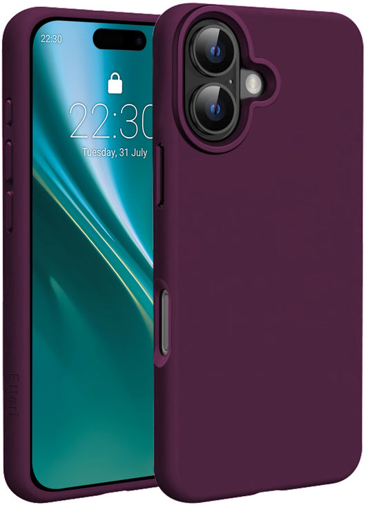 MagSafe Case for Apple iPhone 17, Etteri, Silicone Mag, Burgundy