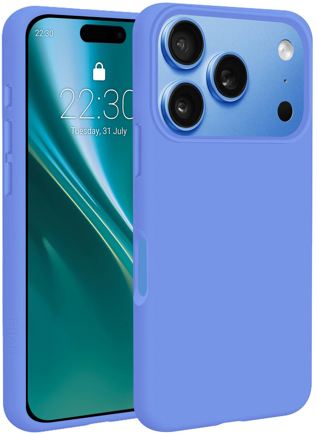 MagSafe Case for Apple iPhone 18 Pro / 17 Pro, Etteri, Silicone Mag, Blue