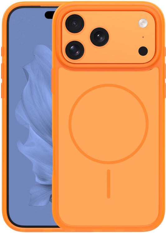 MagSafe Case for Apple iPhone 18 Pro / 17 Pro, OEM, Frame Thin Mag, Orange