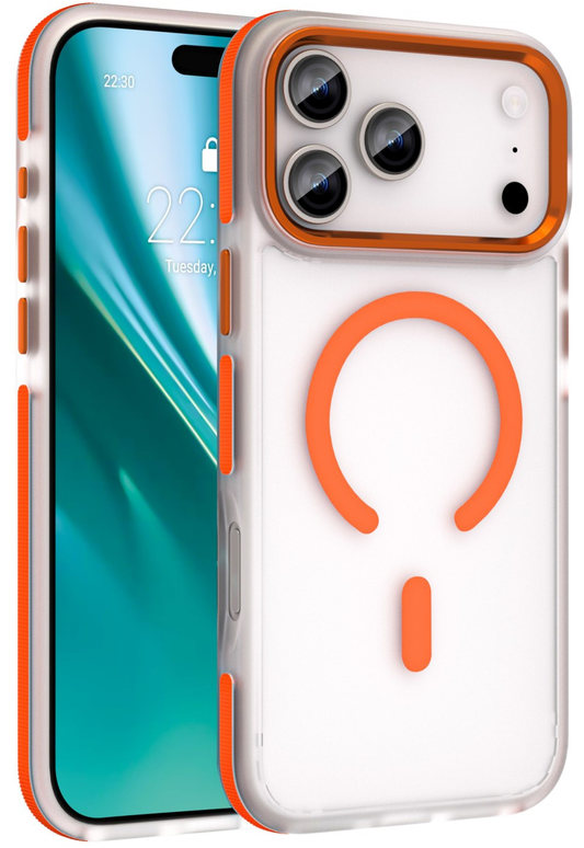 MagSafe-hoesje voor Apple iPhone 18 Pro / 17 Pro, Etteri, Icy Mag, Oranje