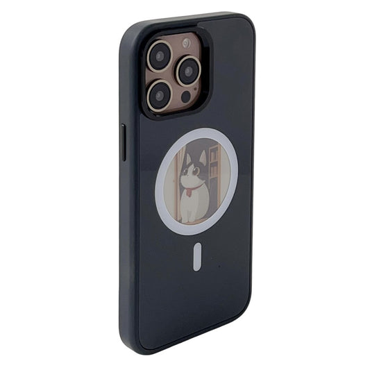 MagSafe-hoes voor Apple iPhone 16 Pro Max, OEM, Round Screen Smart E-Ink, Zwart