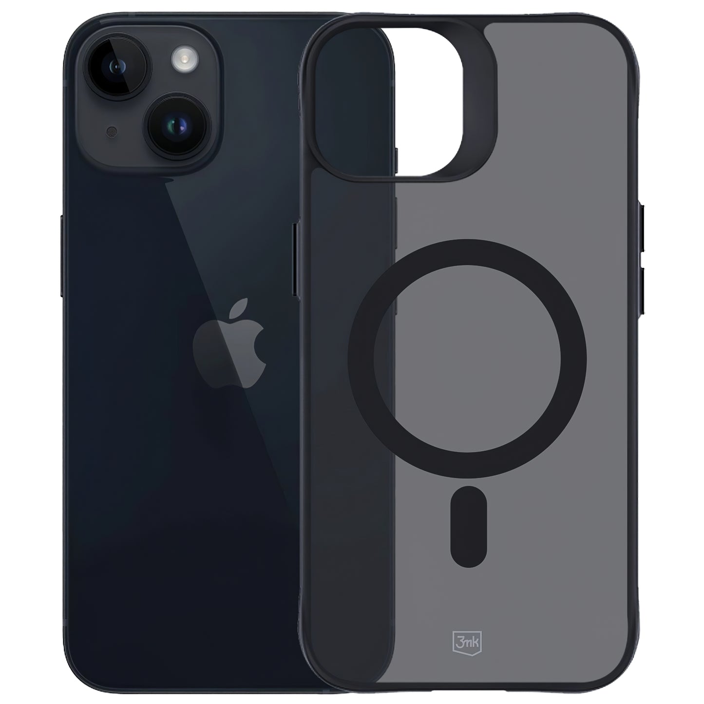 MagSafe-hoesje voor Apple iPhone 15, 3MK, Smoke MagCase, Zwart