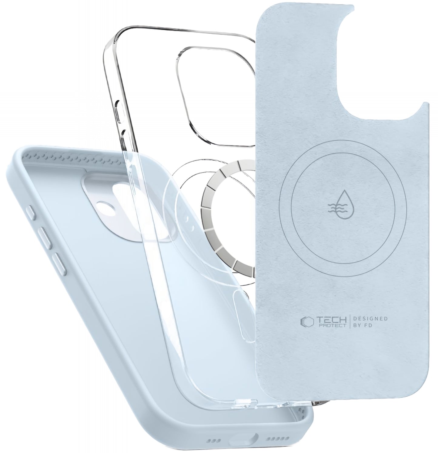 MagSafe hoesje voor Apple iPhone 17, Tech-Protect, Uniq, Blauw