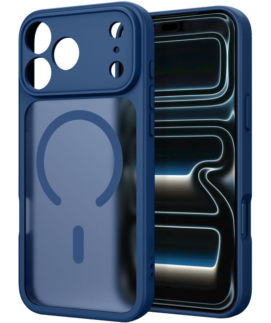 MagSafe-hoesje voor Apple iPhone 18 Pro Max / 17 Pro Max, Tech-Protect, BasicMag, Mat Marineblauw