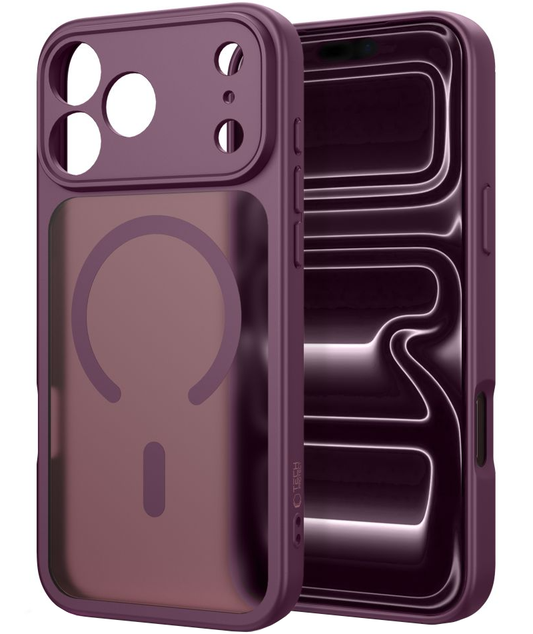 MagSafe-hoesje voor Apple iPhone 18 Pro Max / 17 Pro Max, Tech-Protect, BasicMag, Mat bordeauxrood