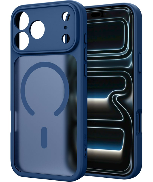 MagSafe-hoesje voor Apple iPhone 18 Pro / 17 Pro, Tech-Protect, BasicMag, Mat Marineblauw