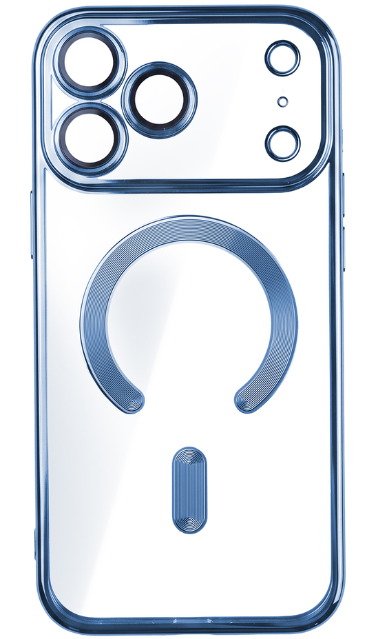 MagSafe-hoesje voor Apple iPhone 18 Pro / 17 Pro, OEM, Color Chrome Mag, Bleu
