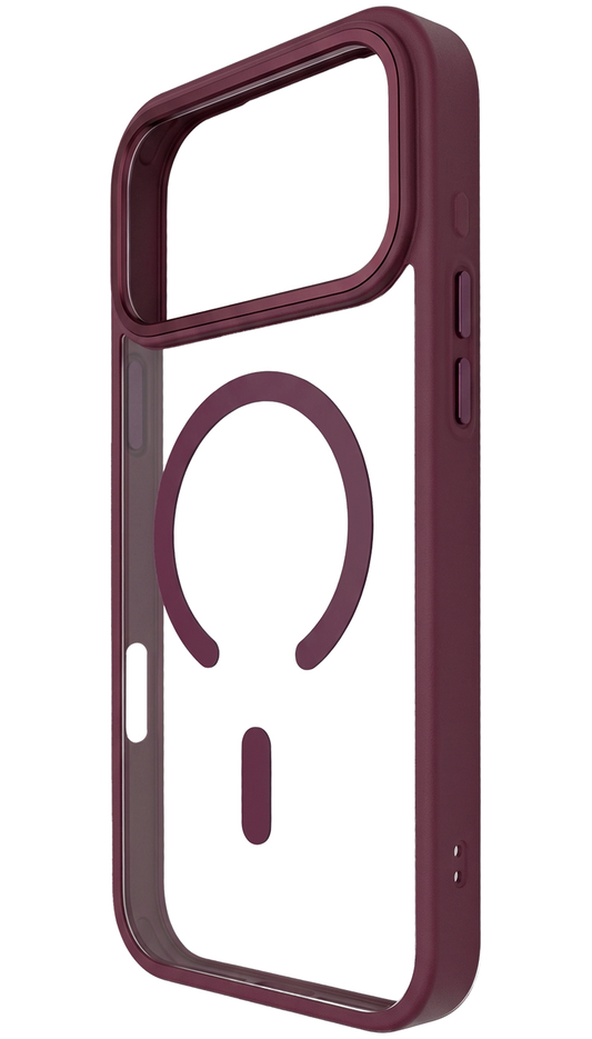 MagSafe-hoesje voor Apple iPhone 18 Pro / 17 Pro, OEM, Color Clear Mag, Bordeaux
