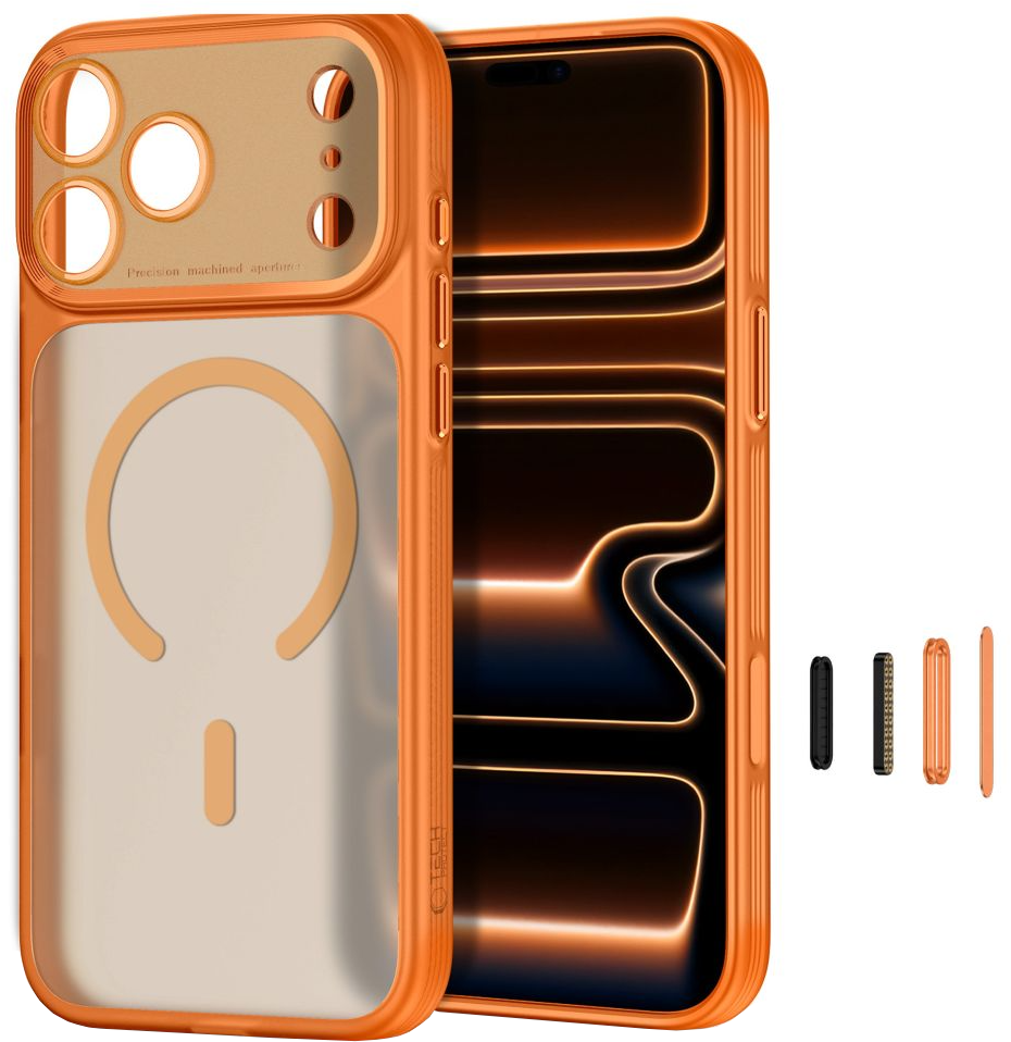 MagSafe-hoes voor Apple iPhone 18 Pro Max / 17 Pro Max, Tech-Protect, MagPrime CC, Mat Oranje