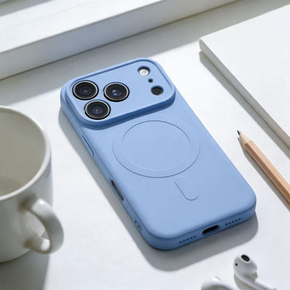 MagSafe-hoesje voor Apple iPhone 18 Pro Max / 17 Pro Max, OEM, Silicone Mag, blauw