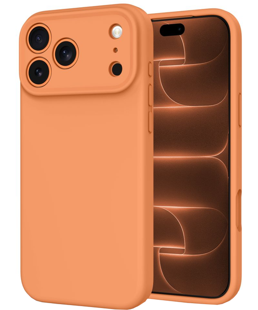 MagSafe-hoesje voor Apple iPhone 18 Pro Max / 17 Pro Max, Tech-Protect, siliconen, oranje