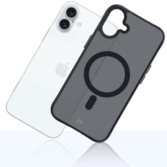 MagSafe hoesje voor Apple iPhone 16 Plus, 3MK, Rook MagCase, Zwart