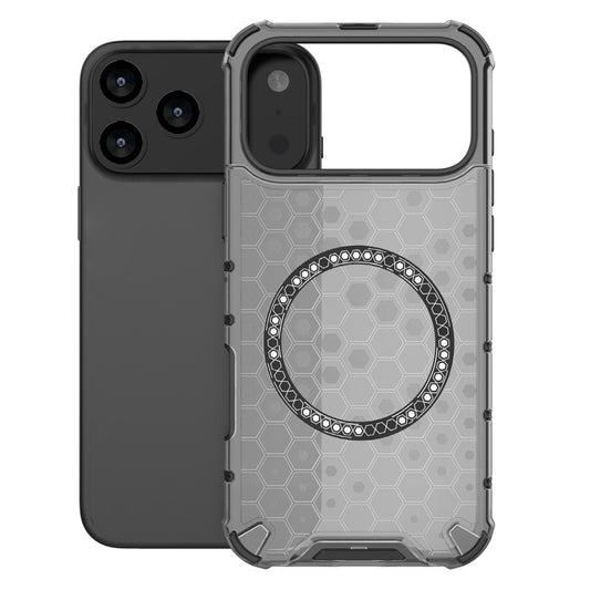 MagSafe hoes voor Apple iPhone 17 Pro Max, Techsuit, HoneyComb Shield, Zwart