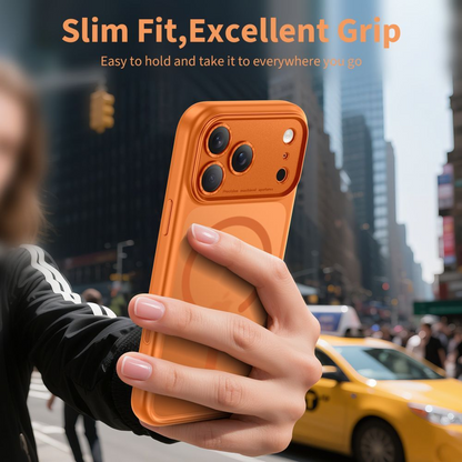 MagSafe Case for Apple iPhone 17 Pro Max, Tech-Protect, MagPeak, Matte Orange