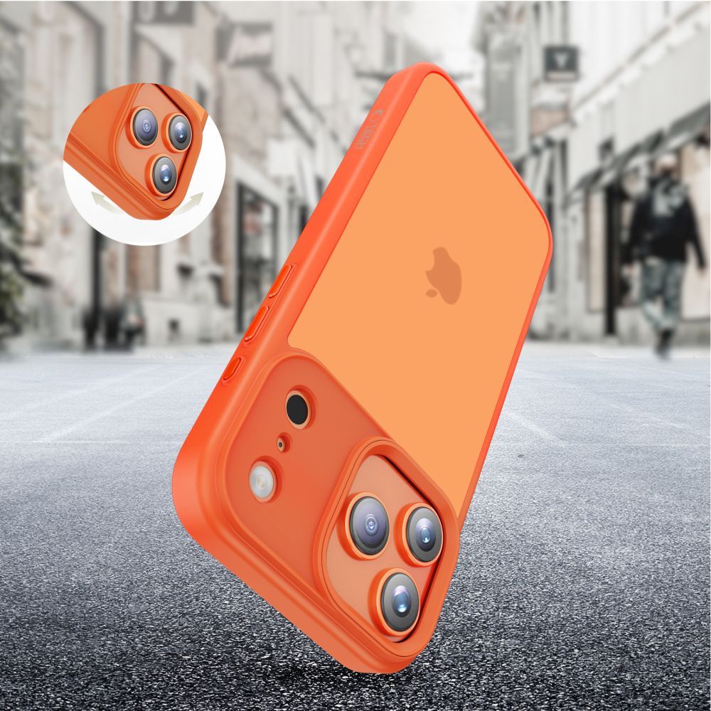 Hoes voor Apple iPhone 17 Pro, Tech-Protect, Magmat, Mat Oranje