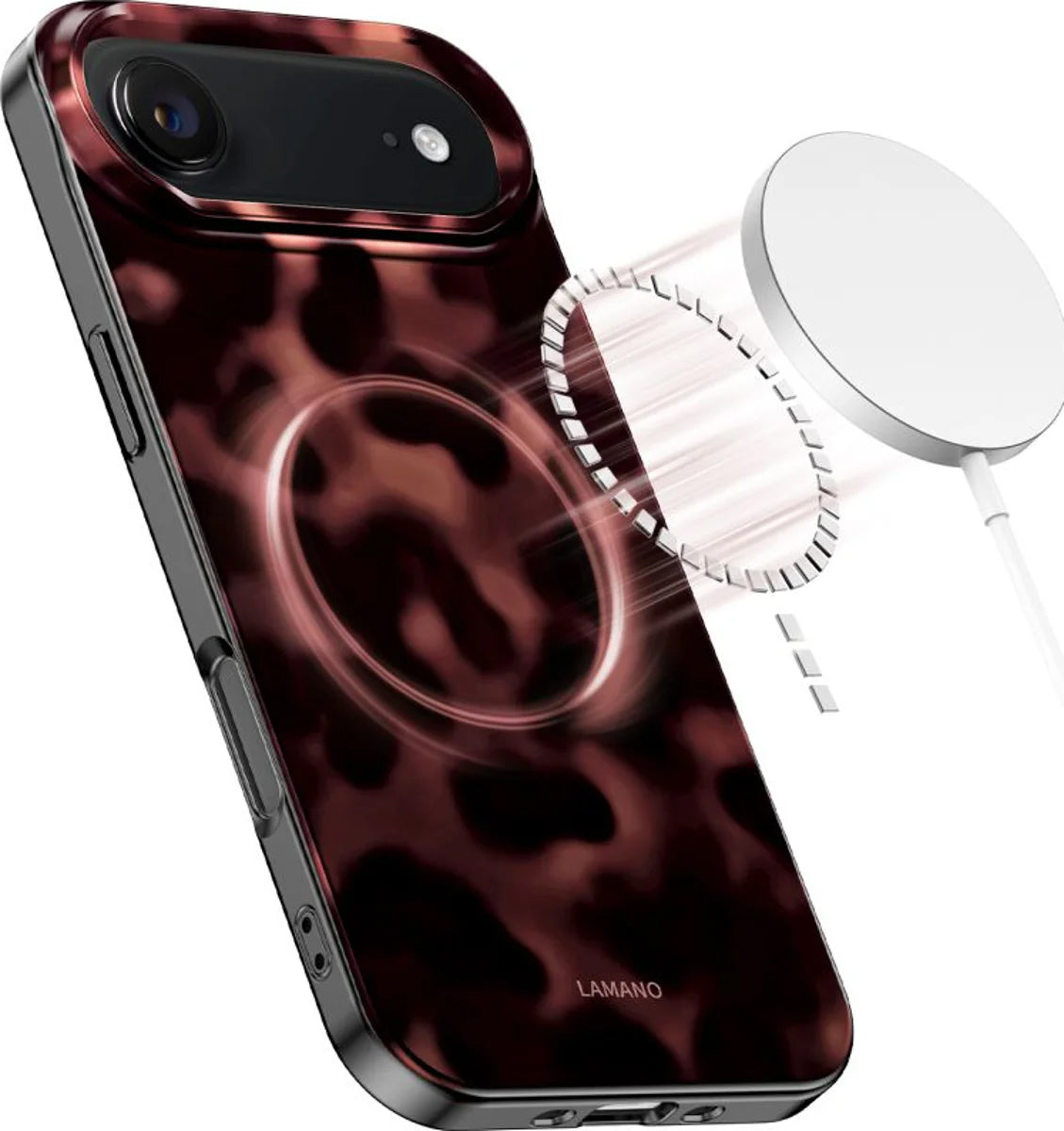 MagSafe hoesje voor Apple iPhone 17 Air, Tech-Protect, Lamano Panther, Zwart