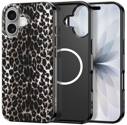 MagSafe hoesje voor Apple iPhone 17, Tech-Protect, Lamano Leopard, Zwart
