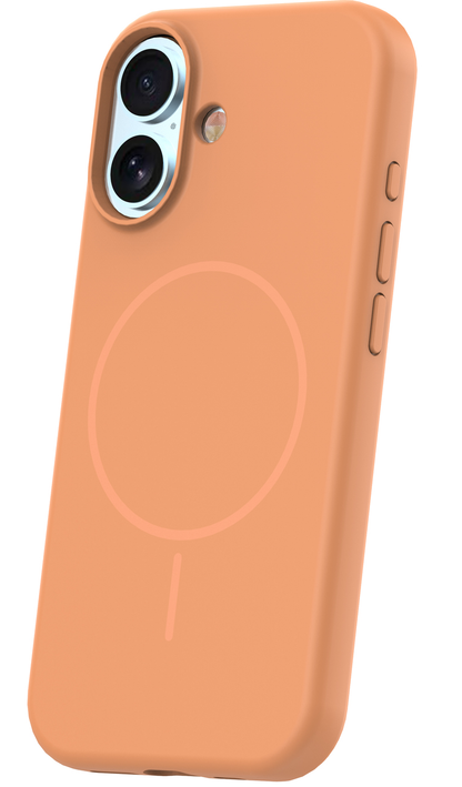 MagSafe-hoesje voor Apple iPhone 17, OEM, Silicone Thin, Oranje