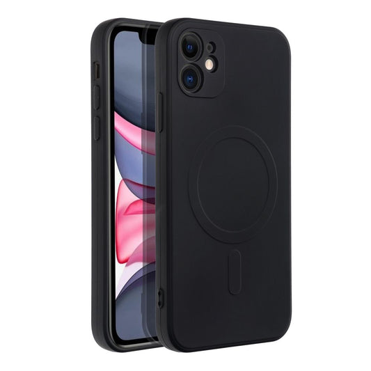 MagSafe-hoesje voor Apple iPhone 11, OEM, Silicone Mag, Zwart