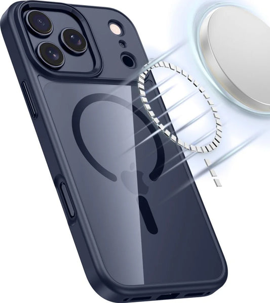MagSafe hoesje voor Apple iPhone 17 Pro, Tech-Protect, Magmat, Marineblauw