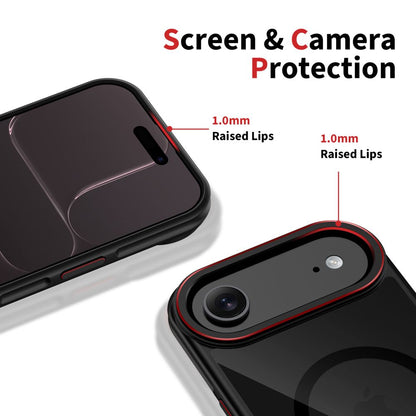 MagSafe hoesje voor Apple iPhone 17 Air, Tech-Protect, Maghybrid, Zwart