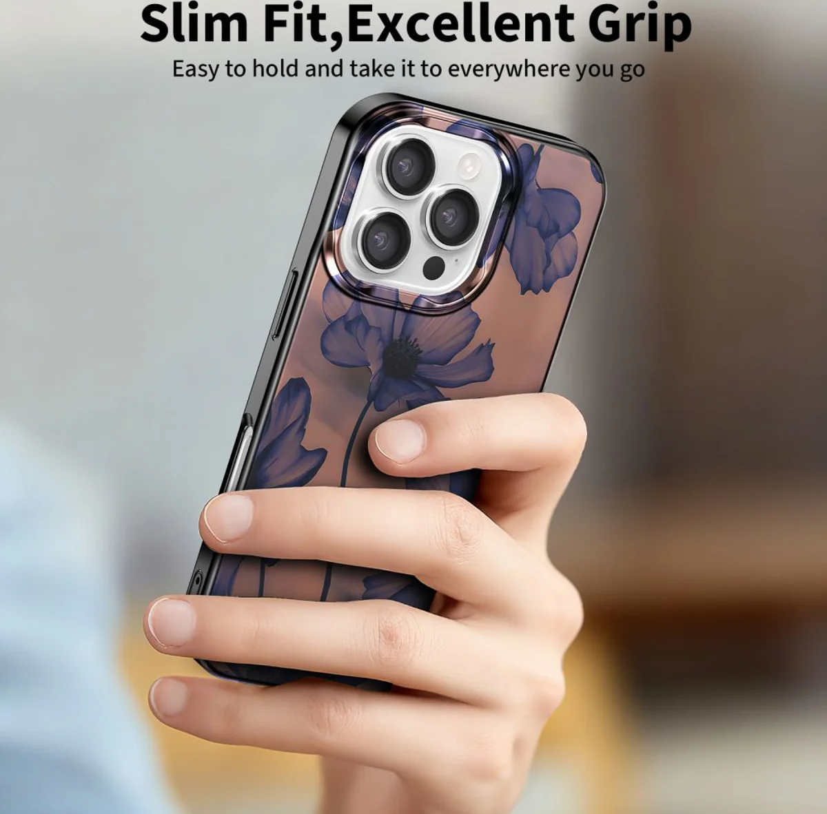 MagSafe hoes voor Apple iPhone 16 Pro, Tech-Protect, Lamano Velvet Night, Zwart