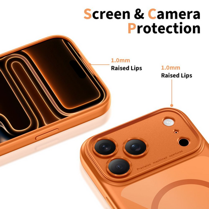 MagSafe Case for Apple iPhone 17 Pro, Tech-Protect, MagPeak, Orange