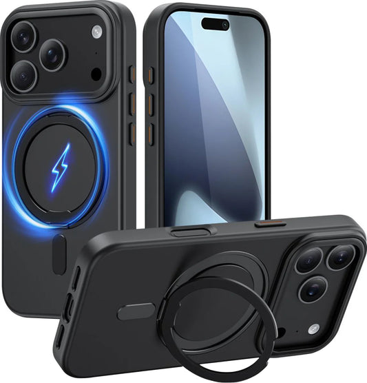 MagSafe Case for Apple iPhone 17 Pro, Tech-Protect, MagRing, Black