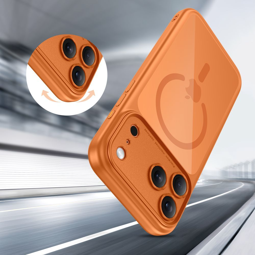 MagSafe Case for Apple iPhone 17 Pro, Tech-Protect, MagPeak, Orange