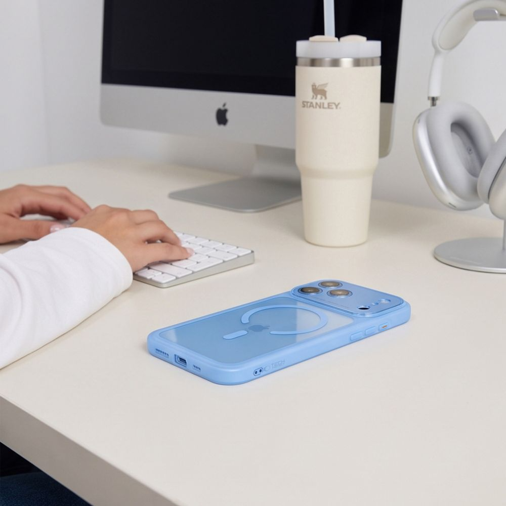 MagSafe-hoesje voor Apple iPhone 18 Pro Max / 17 Pro Max, Tech-Protect, MagPeak CC, Blauw