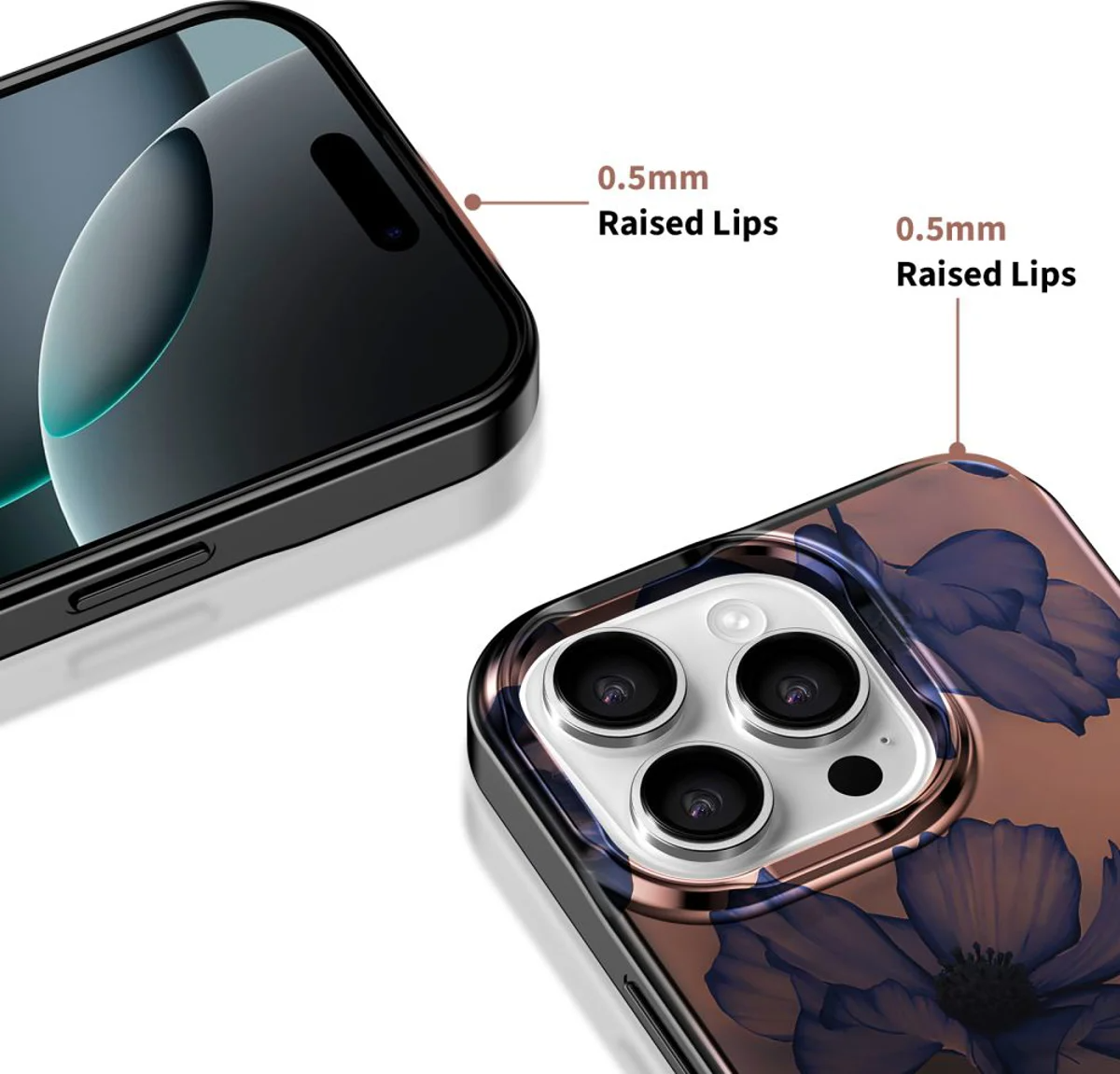 MagSafe hoesje voor Apple iPhone 16 Pro Max, Tech-Protect, Lamano Velvet Night, Zwart