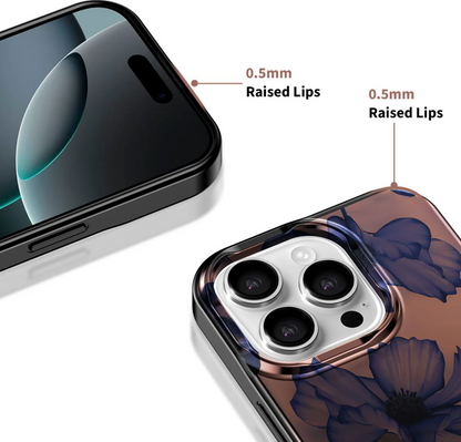 MagSafe hoesje voor Apple iPhone 16 Pro Max, Tech-Protect, Lamano Velvet Night, Zwart